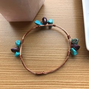 Handmade Turquoise and Pearl Bracelet